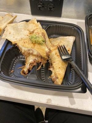 Soggy terrible quesadilla