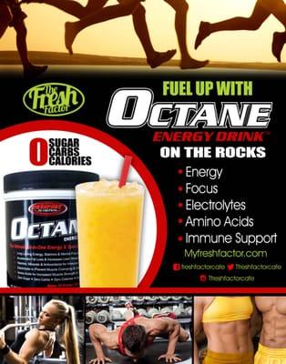 Get your workout going with an octane on the rocks.!!