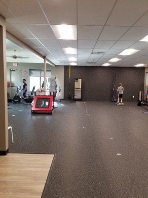 Physical therapy area.