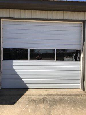 Commercial door with full view glass