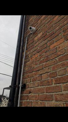 Commercial camera install with conduit