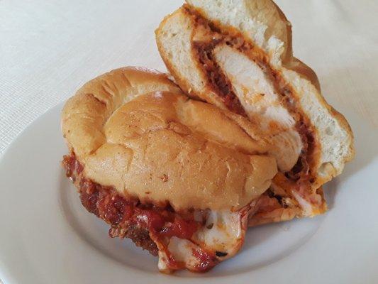 Family Fusion Chicken Parmesan Sandwich