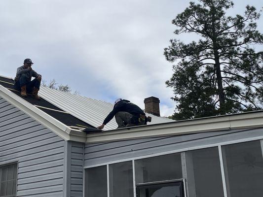 The process of the roof