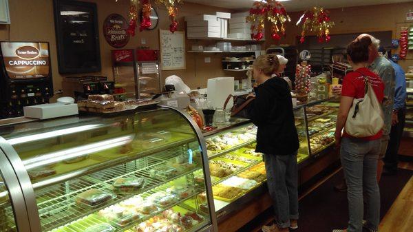 The line at the bakery counter.