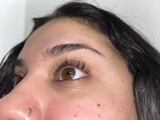 Lash lift and tint from Yvette