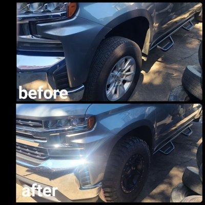 before and after new tires