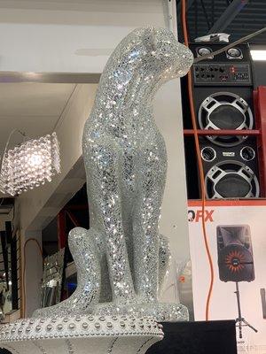 Silver sparkle cat