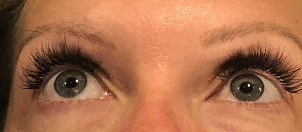 Cashmere eyelash extensions.