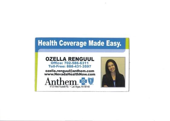 Anthem Blue Cross and Blue Shield - Ozella Renguul