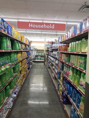 Nice stock on household cleaning supplies ... still no Lysol .