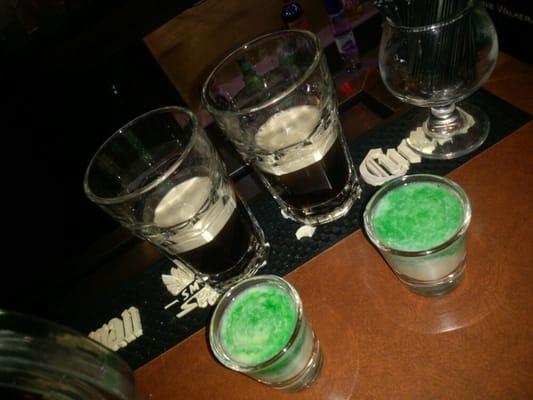 Green Irish Car Bombs!