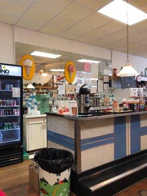 Malt shop counter!