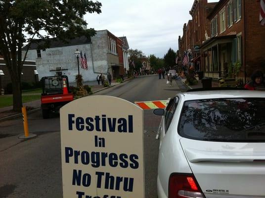 Early Sunday Morning before the festival in Jonesborough