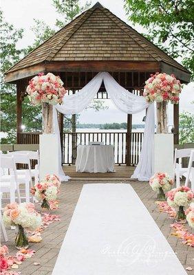 www.eventsfl.co   Whimsical Enchanting Wedding Venue Outdoor Gazebo-courtyard -reception area