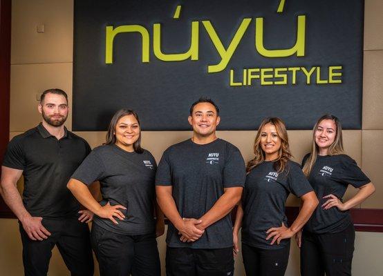 A photo of our Chiropractic staff at NUYU chiropractic.