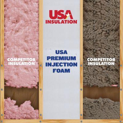 The difference between USA Premium Injection foam and the other stuff.