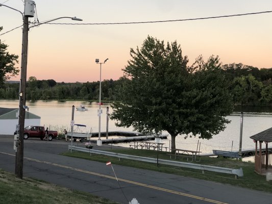 Sunset over the beautiful Connecticut River