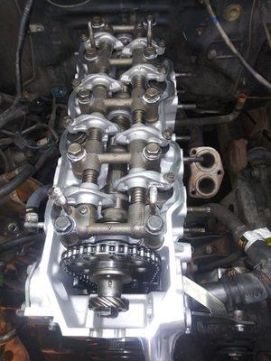 Engine head valve job