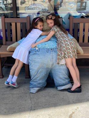 The Bear in front of Rocky Mountain Chocolates