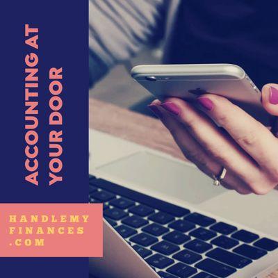 Accounting at your door. 

Fast accounting service.

Handlemyfinances.com