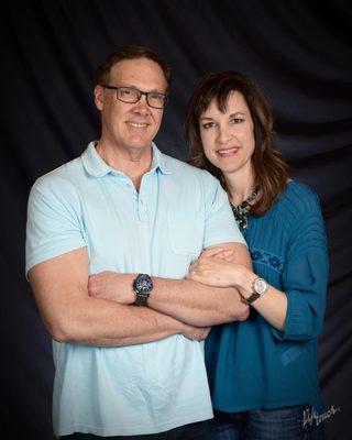 Dr. James Cole with his beautiful wife Robyn Dame-Cole who is also the office manager at Integrity Dental.