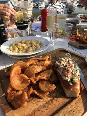 Lobster Roll w/ fries from the restaurant