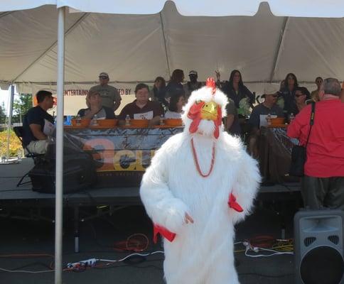 ACU BBQ Wing eating contest.