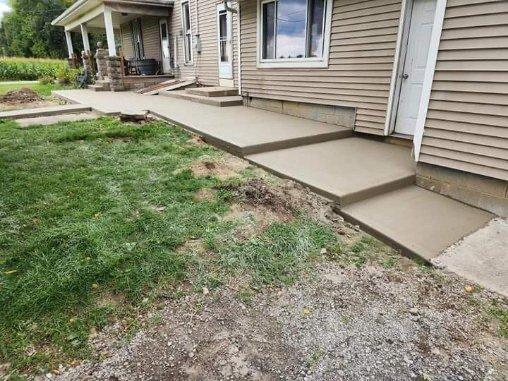 Patio and stair walkway