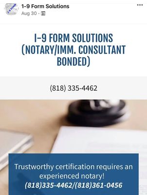 We an help with your employee I-9 Form and we are authorized to do E-verify