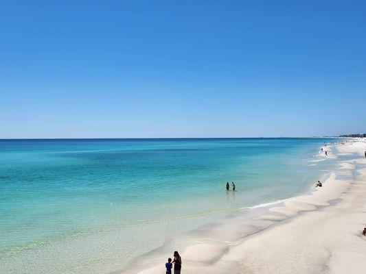 Beach Bliss! The Emerald Coast of Florida dazzles the senses with hues of green, aqua and blue dancing over finely ground quartz sand.