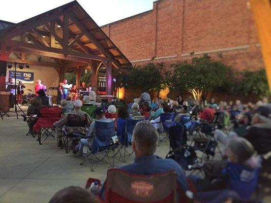 Outdoor concerts in the park sponsored by Mountain Valley Arts Council