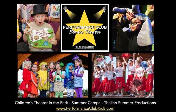 classes, Workshops, summer theater camps and productions at Performance Club Kids