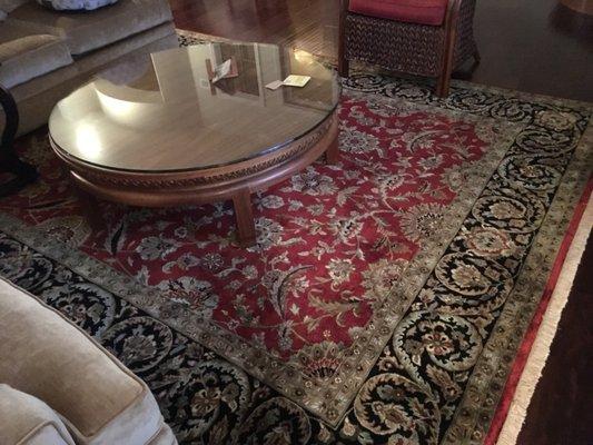 Photo of our beautiful clean rug!