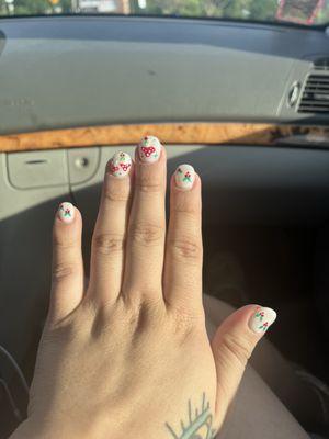 Cutest nail design I've gotten!