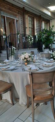 Wedding reception tables