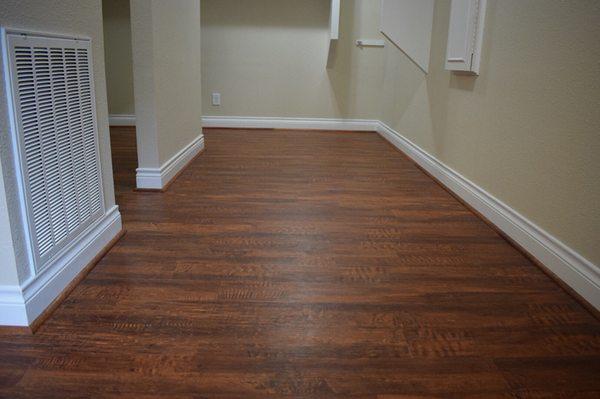 New wood floors.