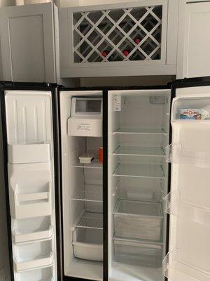 Empty fridge a week before Christmas, lost all my food