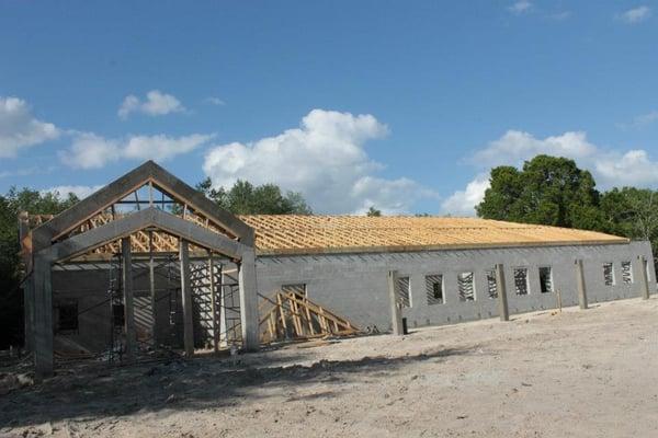 Construction of our new educational facility.  Completion date mid-September 2013.