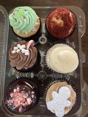 holiday cupcakes.