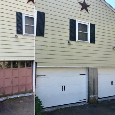 Garage door transformation