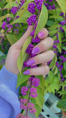 Pink glitter nails