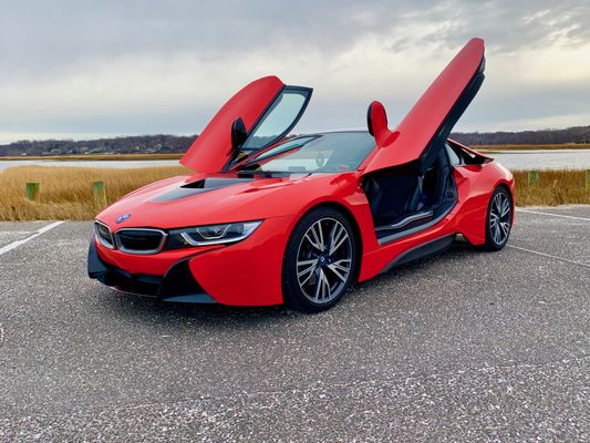 BMW i8 3M Hot Rod Red Full Wrap