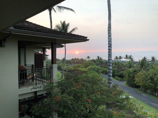 View from main balcony...master bedroom balcony on the left.