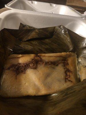 Pork Tamale in Banana Leaf