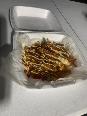 Customer asked for 2 orders of fries to go  ‍