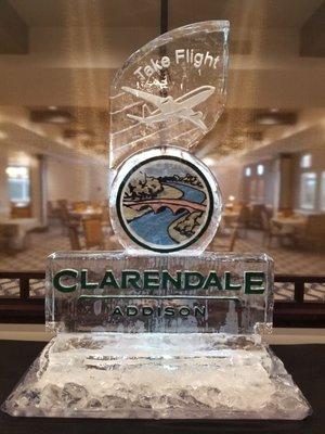 Clarendale of Addison Grand Opening Celebration - Ice Sculpture