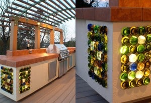 Modern deck and outdoor kitchen