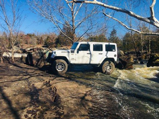 Spill way after heavy rains.