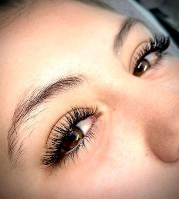 Eyelash extensions at Eye of Ra Facial