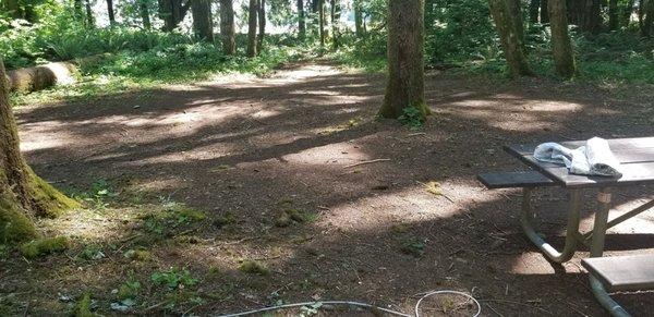 The area where we set up our tents had a nice table